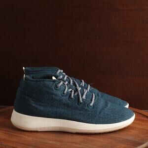 Allbirds Runner-up Wool Mizzle High Top Sneakers in Teal and White